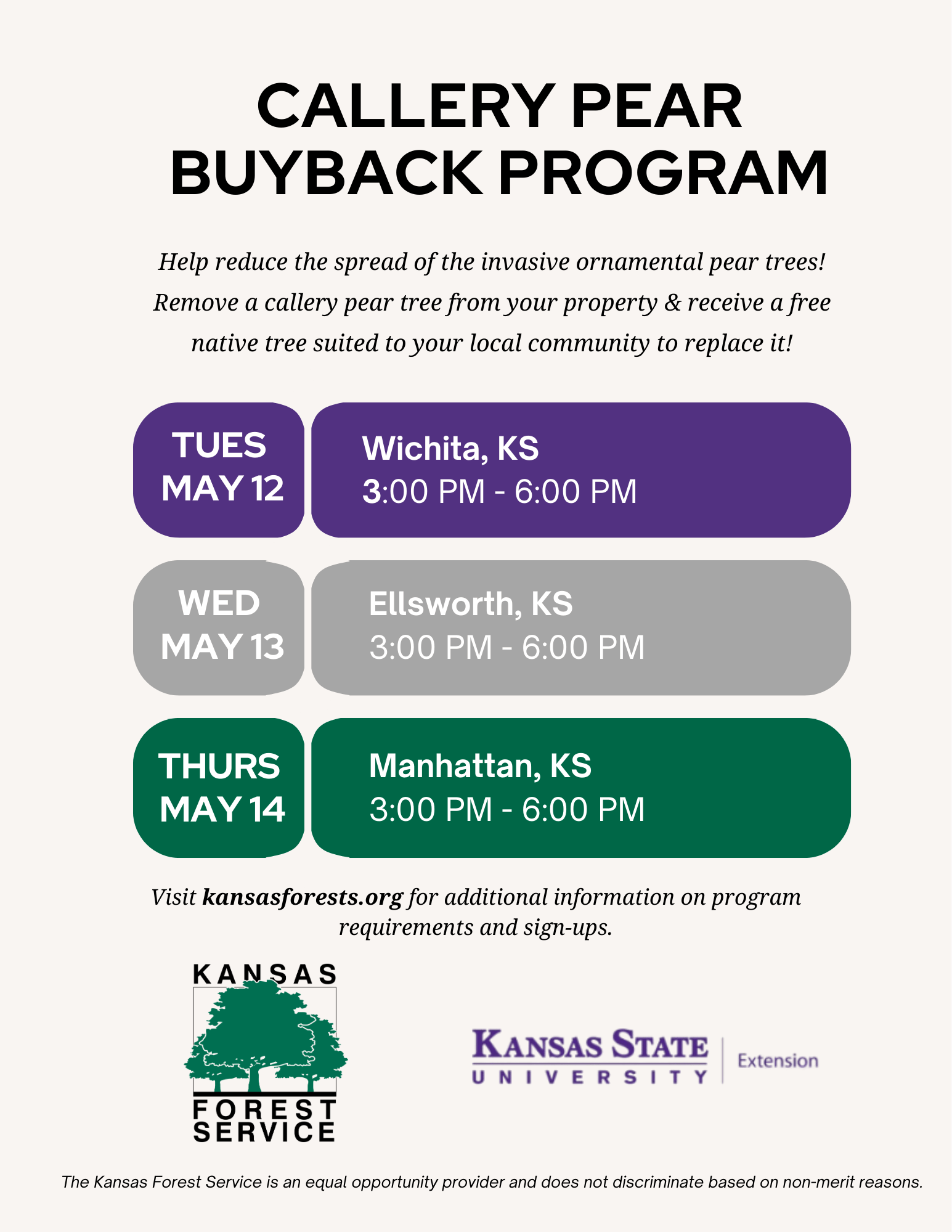 Callery Pear Buyback Program